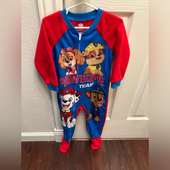 Paw Patrol Pawsome cozy onesie pajamas 3T - Picture 1 of 5
